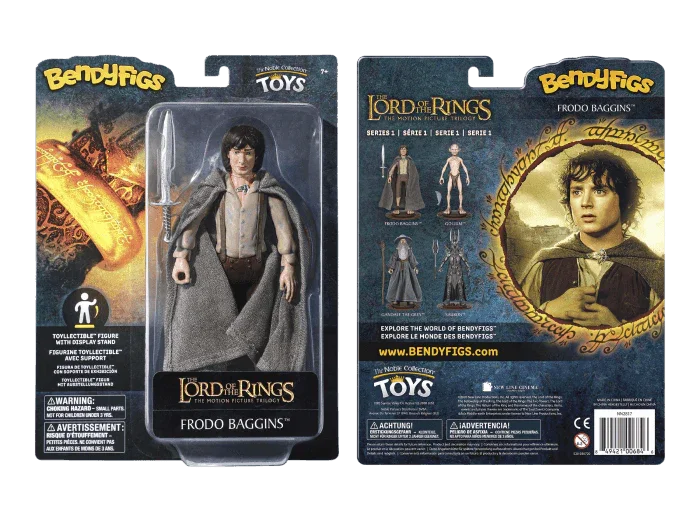 The Noble Collection - Lord of the Rings - Frodo Baggins Bendyfig Acti ...
