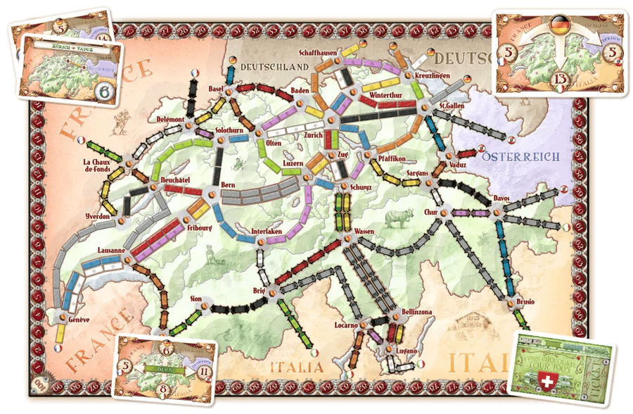 Ticket to Ride - Map Collection 2 - India & Switzerland - The Card Vault