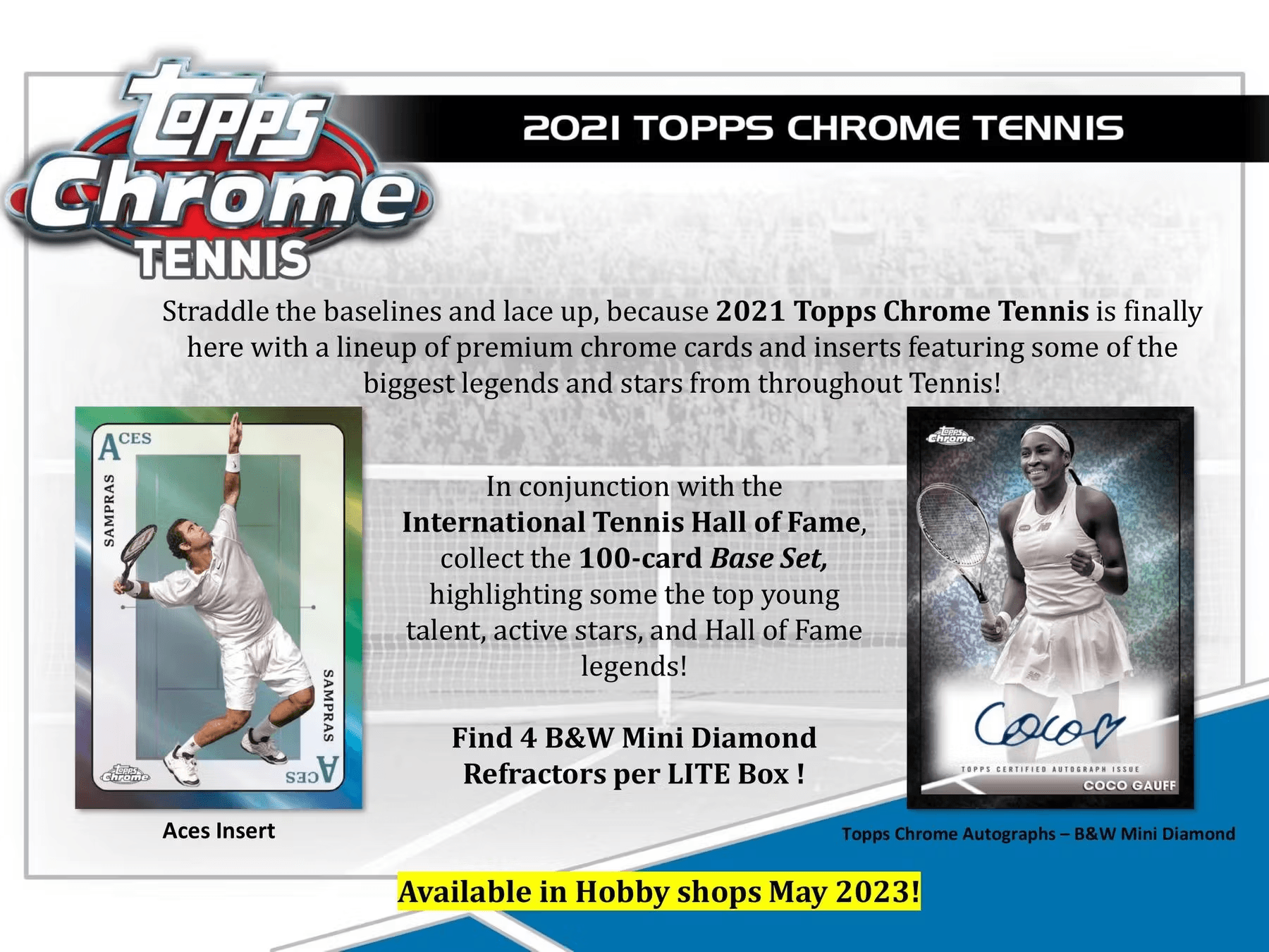 Topps - 2021 Chrome Tennis - Hobby Lite Box - The Card Vault