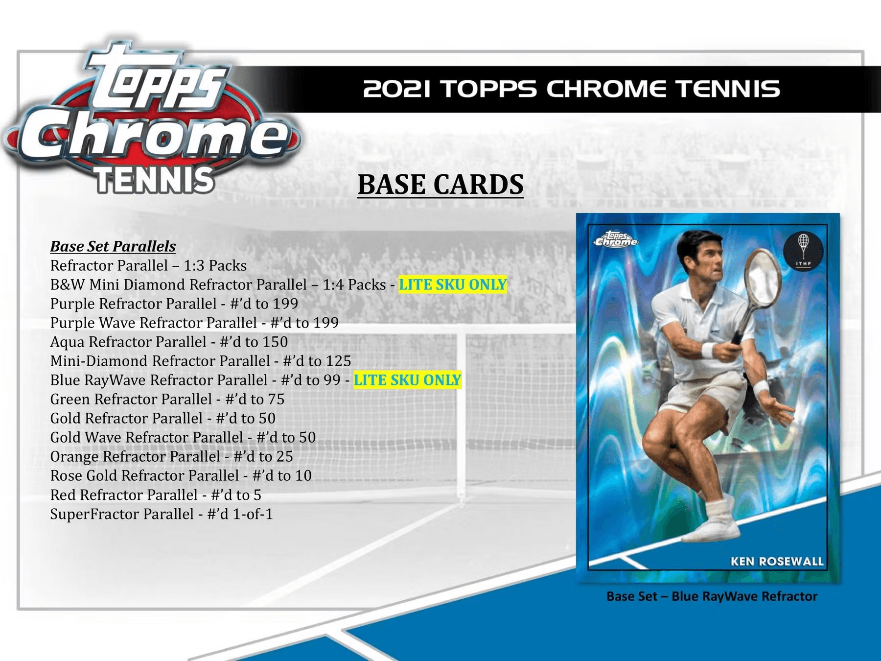 Topps - 2021 Chrome Tennis - Hobby Lite Box - The Card Vault