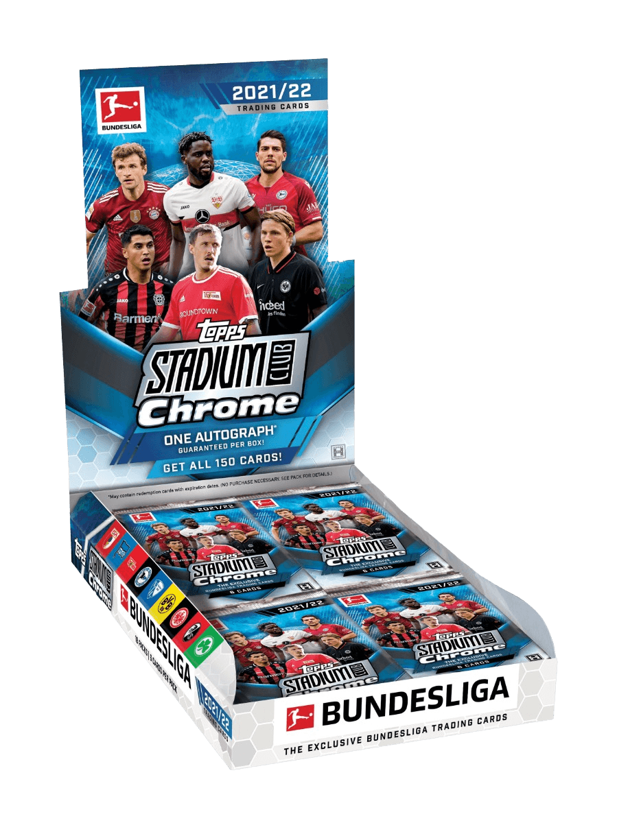 Topps - 2021/22 Bundesliga Stadium Club Chrome Football (Soccer) - Hobby Box - The Card Vault
