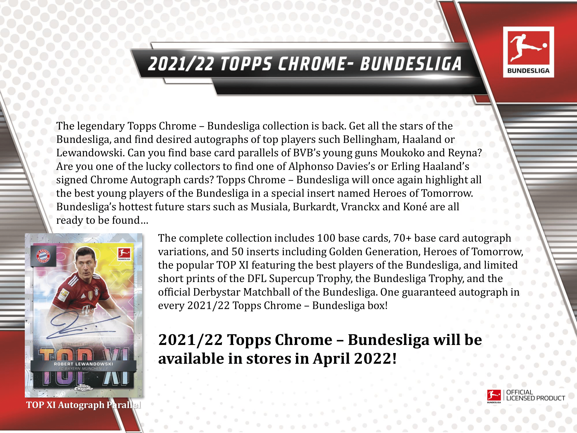 Topps - 2021/22 Chrome Bundesliga Football (Soccer) - Hobby Box - The Card Vault