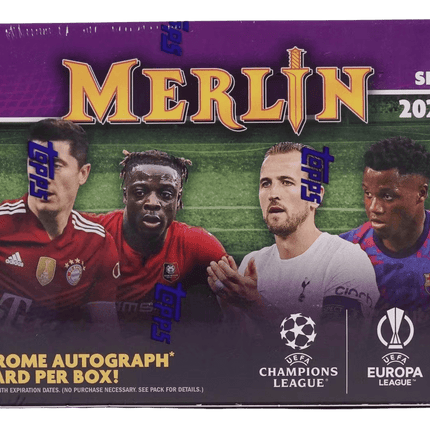 Topps - 2021/22 Chrome Merlin UEFA Champions League Football (Soccer) - Hobby Box - The Card Vault