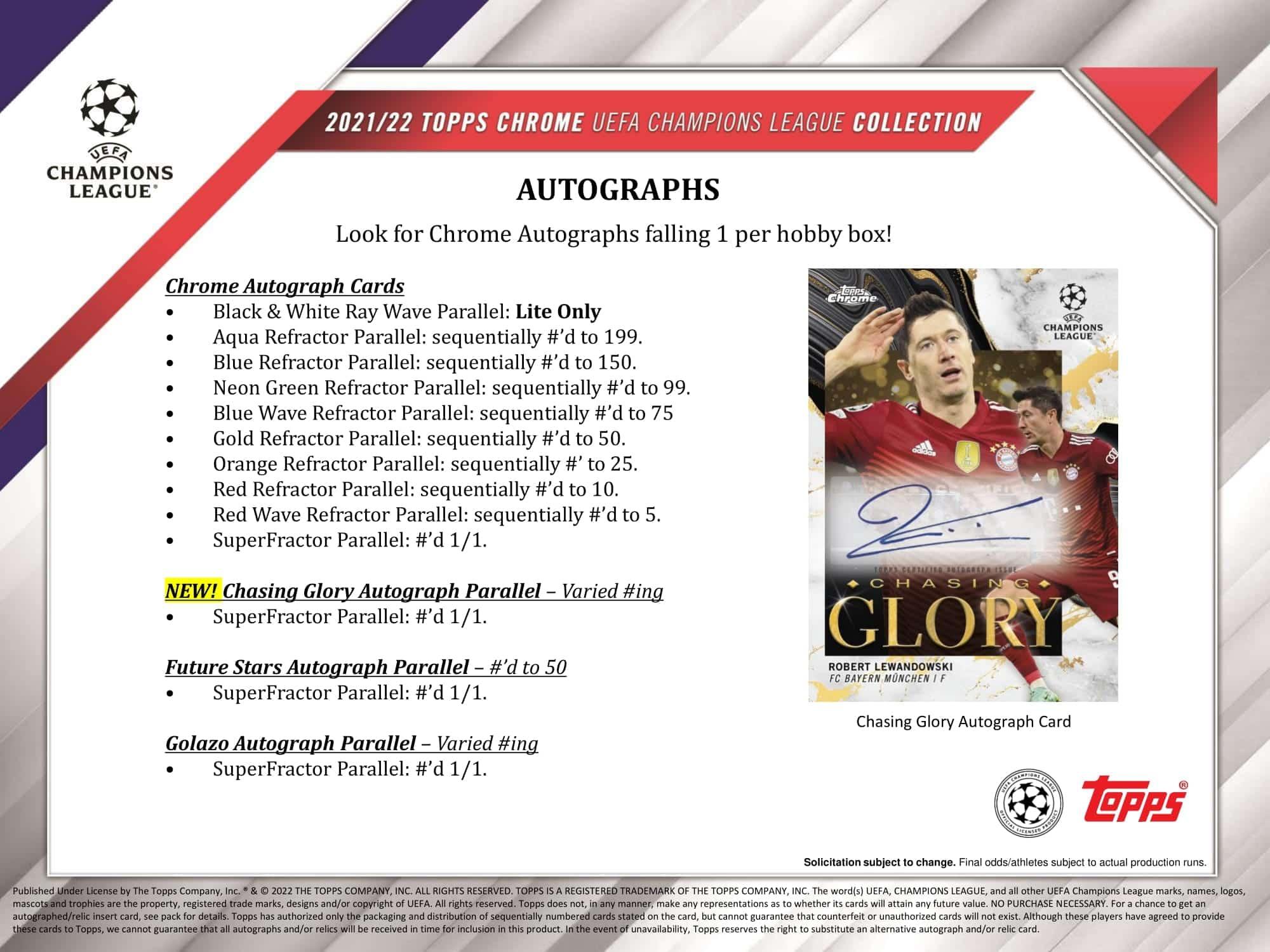 Topps - 2021/22 UEFA Chrome Football (Soccer) - Hobby Box - The Card Vault