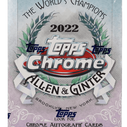 Topps - 2022 Allen & Ginter Chrome Baseball (MLB) - Hobby Box - The Card Vault