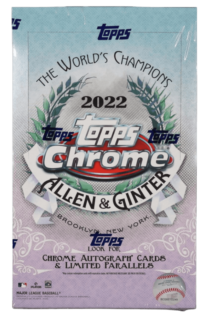 Topps - 2022 Allen & Ginter Chrome Baseball (MLB) - Hobby Box - The Card Vault
