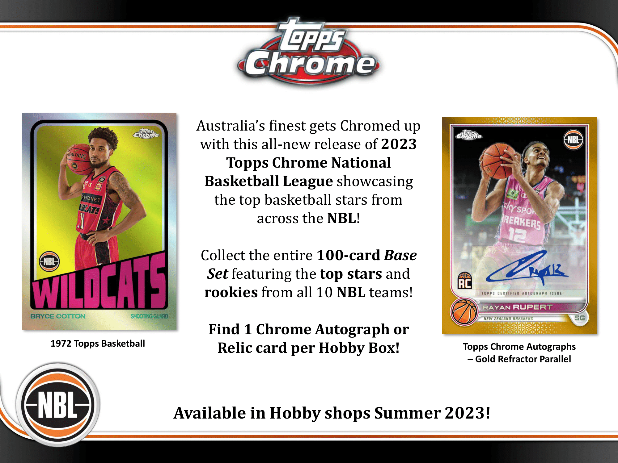 Topps - 2022/23 Chrome National Basketball League (NBL) - Hobby Box - The Card Vault