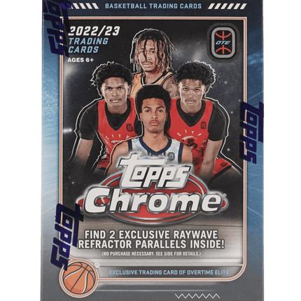 Topps - 2022/23 Chrome Overtime Elite Basketball (NBA) - Blaster Box - The Card Vault