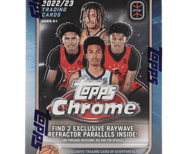 Topps - 2022/23 Chrome Overtime Elite Basketball (NBA) - Blaster Box – The  Card Vault