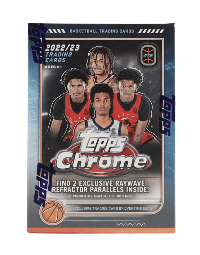 Topps - 2022/23 Chrome Overtime Elite Basketball (NBA) - Blaster Box - The Card Vault