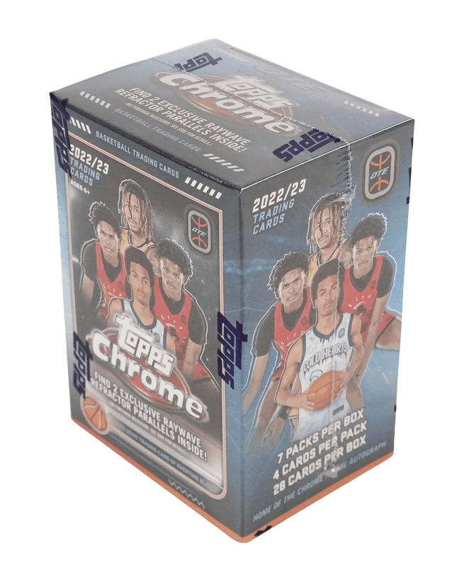 Topps - 2022/23 Chrome Overtime Elite Basketball (NBA) - Blaster Box - The Card Vault