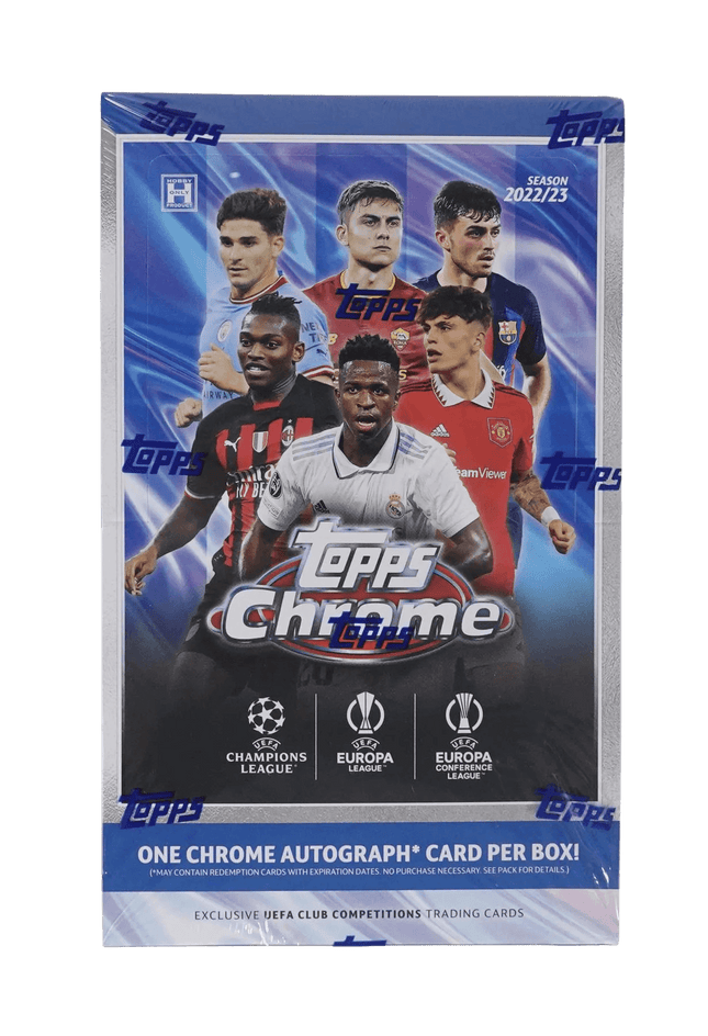 Topps - 2022/23 Chrome UEFA Competitions Football (Soccer) - Hobby Box - The Card Vault