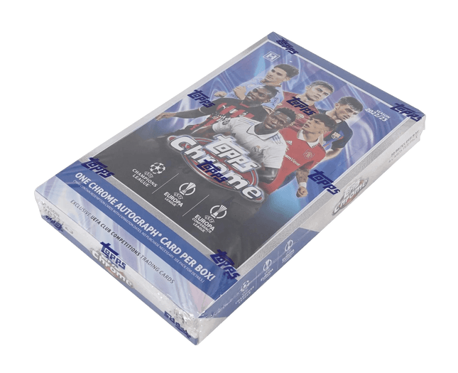 Topps - 2022/23 Chrome UEFA Competitions Football (Soccer) - Hobby Box - The Card Vault