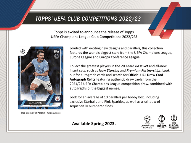 Topps - 2022/23 UEFA Club Competitions Football (Soccer) - Hobby Box - The Card Vault