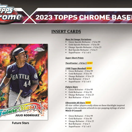 Topps - 2023 Chrome Baseball (MLB) - Value Box - The Card Vault