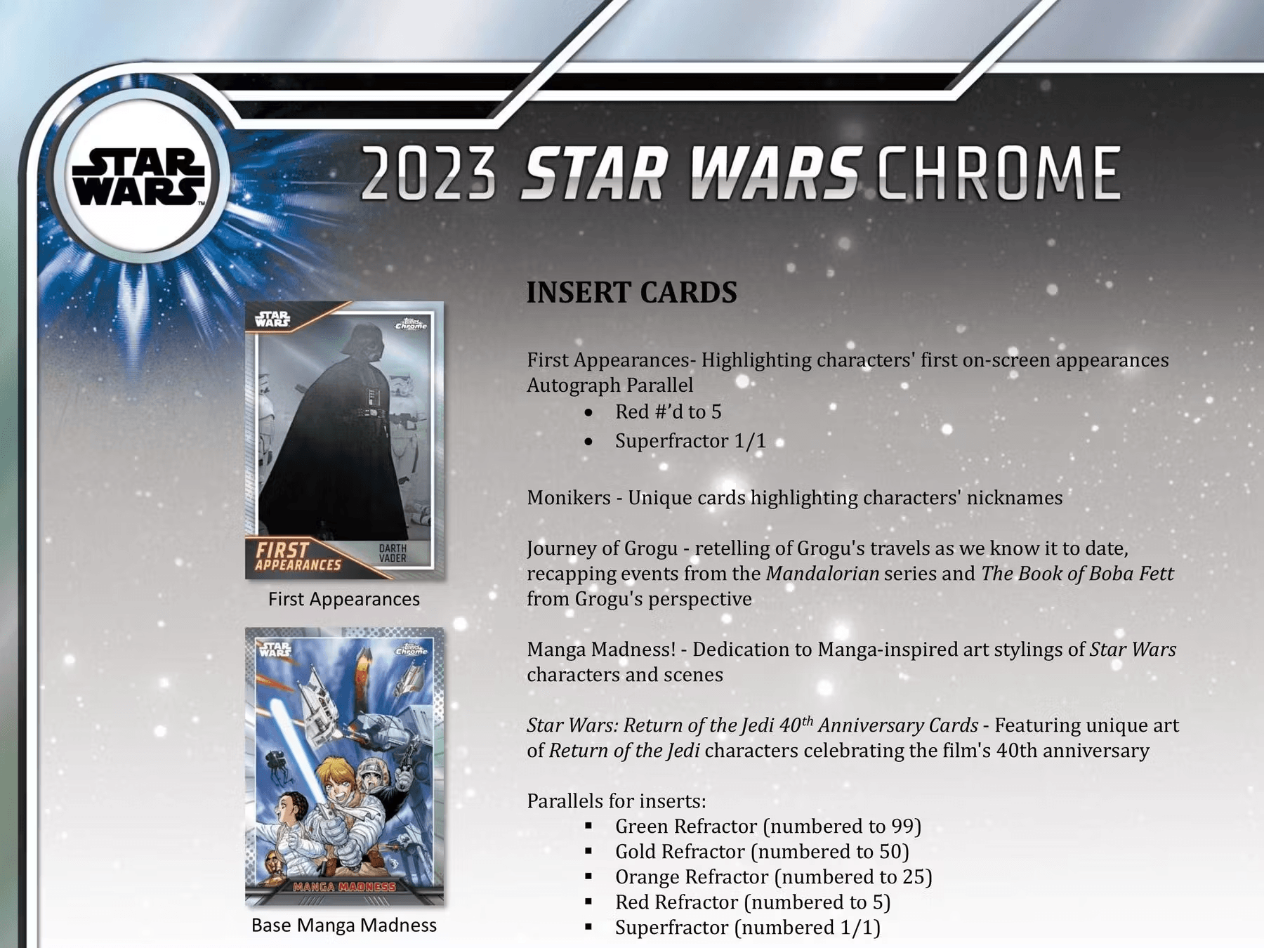 Topps - 2023 Chrome Star Wars - Hobby Box - The Card Vault