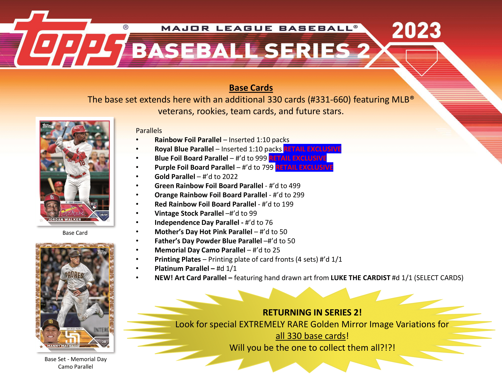 Topps - 2023 Series 2 Baseball (MLB) - Retail Box - The Card Vault