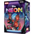 Topps 2026 Marvel Neon Value Box with 7 packs and 35 cards