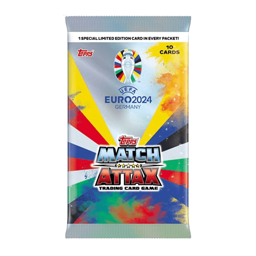 Topps - UEFA Euro 2024 Football (Soccer) Match Attax - Premium Pro Pack Box (10 Packs) - The Card Vault