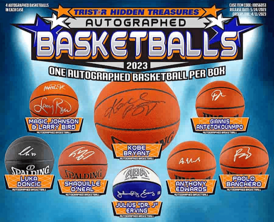 Tristar Hidden Treasures - Autographed Basketballs - 2023 - The Card Vault