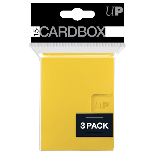 Ultra Pro - 15+ Deck Box 3 Pack - Yellow - The Card Vault