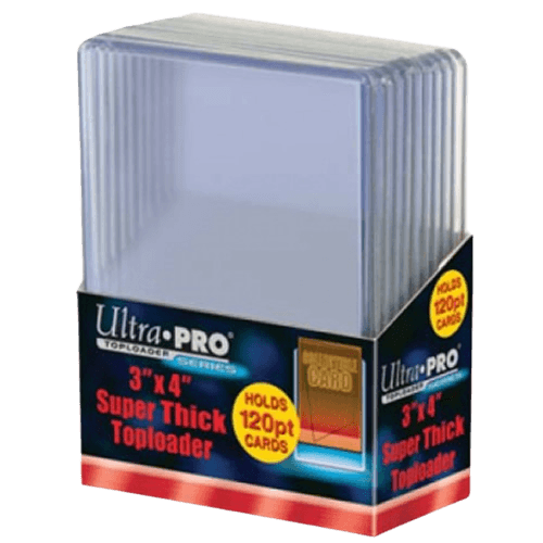 Ultra Pro - 3 x 4 Inch Toploaders Super Thick Clear 10 Pack - 120pt - The Card Vault