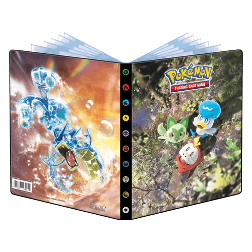 Ultra Pro - 4-Pocket Portfolio - Pokemon - Scarlet and Violet Fuecoco, Sprigatito, Quaxly and Gyarados - The Card Vault