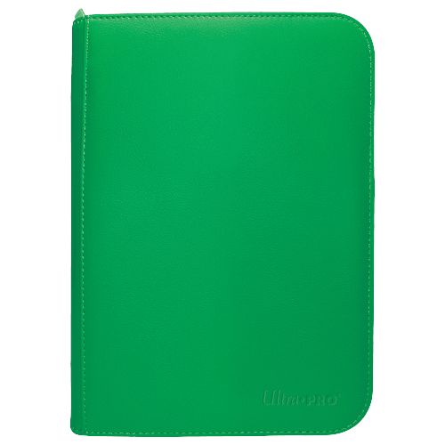 Ultra Pro - 4 Pocket Zippered Pro Binder - Green - The Card Vault