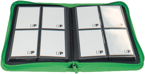 Ultra Pro - 4 Pocket Zippered Pro Binder - Green - The Card Vault