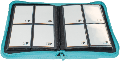 Ultra Pro - 4 Pocket Zippered Pro Binder - Light Blue - The Card Vault