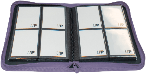 Ultra Pro - 4 Pocket Zippered Pro Binder - Purple - The Card Vault
