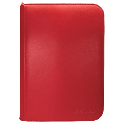 Ultra Pro - 4 Pocket Zippered Pro Binder - Red - The Card Vault