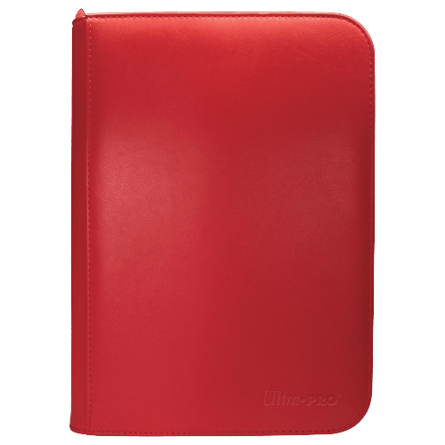 Ultra Pro - 4 Pocket Zippered Pro Binder - Red - The Card Vault