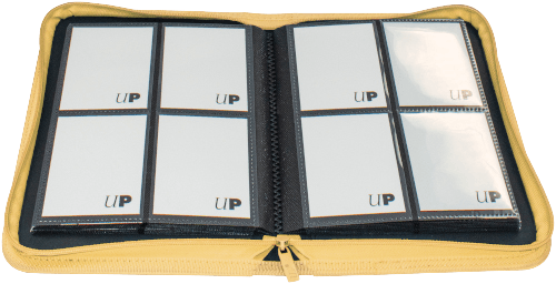 Ultra Pro - 4 Pocket Zippered Pro Binder - Yellow - The Card Vault