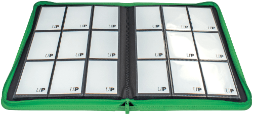 Ultra Pro - 9 Pocket Zippered Pro Binder - Green - The Card Vault
