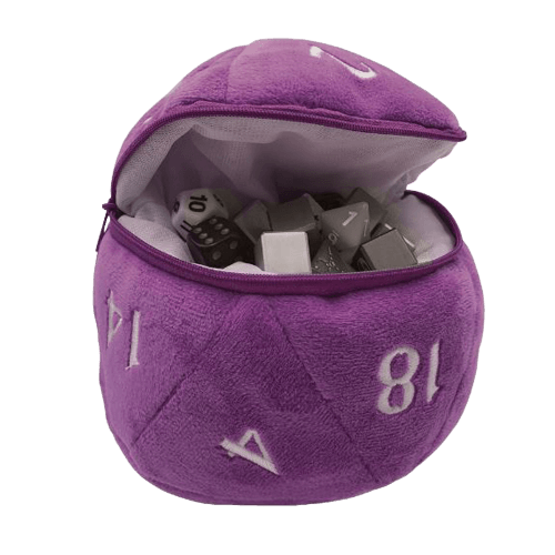 Ultra Pro - D20 Plush Dice Bag - Purple - The Card Vault