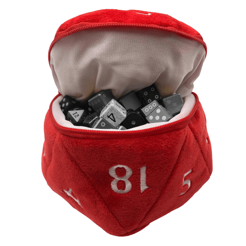 Ultra Pro - D20 Plush Dice Bag - Red - The Card Vault