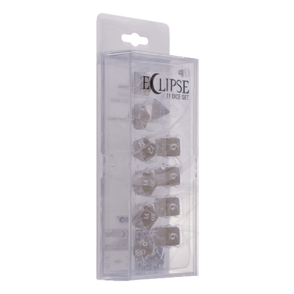 Ultra Pro - Eclipse 11 Dice Set - Smoke Grey - The Card Vault