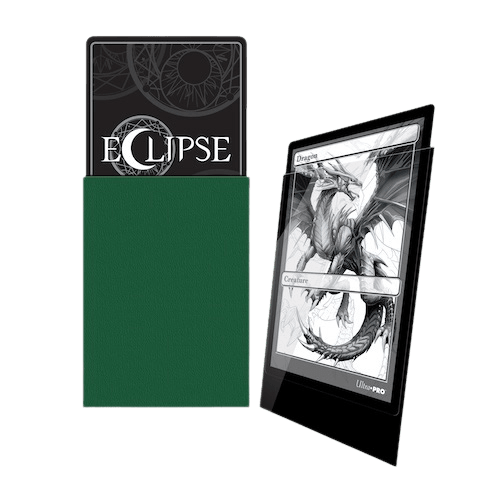 Ultra Pro - Eclipse Gloss Standard Sleeves 100pk - Forest Green - The Card Vault