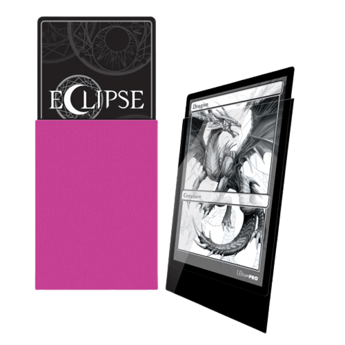 Ultra Pro - Eclipse Gloss Standard Sleeves 100pk - Hot Pink - The Card Vault
