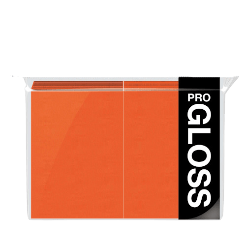 Ultra Pro - Eclipse Gloss Standard Sleeves 100pk - Pumpkin Orange - The Card Vault