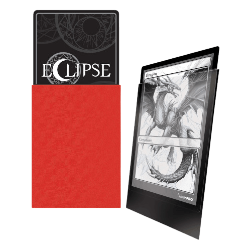 Ultra Pro - Eclipse Standard Matte Sleeves 100pk - Apple Red - The Card Vault