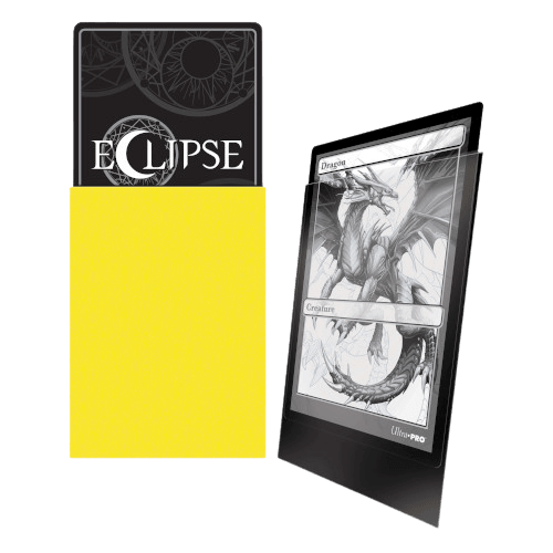 Ultra Pro - Eclipse Standard Matte Sleeves 100pk - Lemon Yellow - The Card Vault