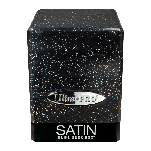 Ultra Pro - Satin Cube Deck Box - Glitter Black - The Card Vault
