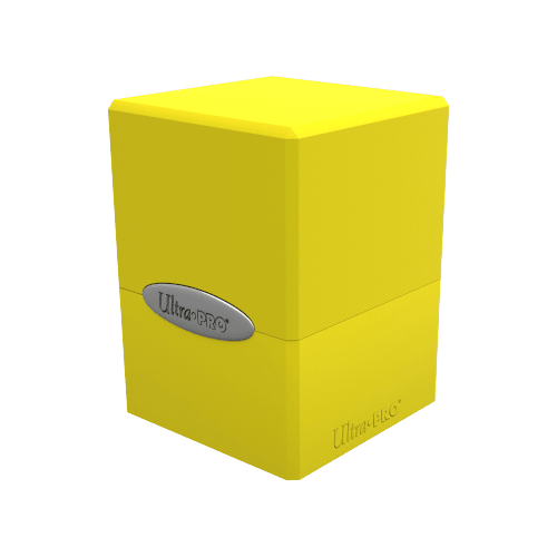 Ultra Pro - Satin Cube Deck Box - Lemon Yellow - The Card Vault