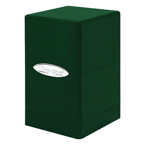 Ultra PRO - Satin Tower 100+ Card Deck Box (Glitter Black) - Protect Your Gaming Cards, Sports Cards or Collectible Cards In Ultra Pro's Stylish Glitter Deck Box, Perfect for Safe Traveling Ultra PRO - Satin Tower 100+ Card Deck Box (Glitter Black) - Protect Your Gaming Cards, Sports Cards or Collectible Cards In Ultra Pro's Stylish Glitter Deck Box, Perfect for Safe Traveling