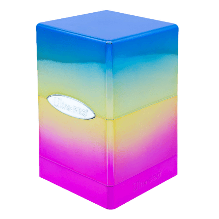 Ultra Pro - Satin Tower Deck Box - Hi-Gloss Rainbow - The Card Vault