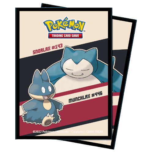 Ultra Pro - Standard Deck Protector Sleeves - Pokemon Snorlax & Munchlax 65pk - The Card Vault