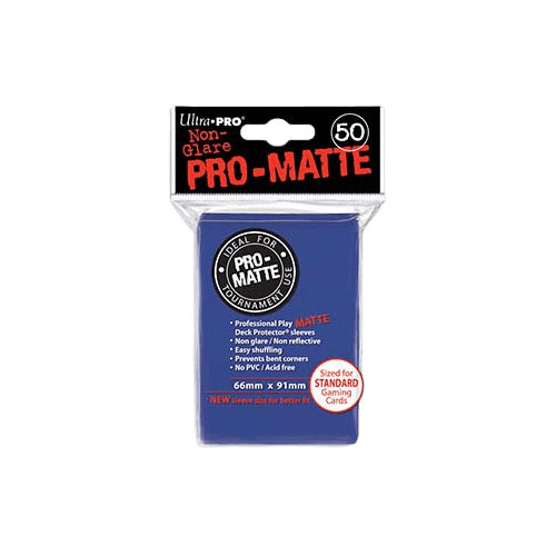 Ultra Pro - Standard Pro Matte Card Sleeves 50pk - Blue - The Card Vault