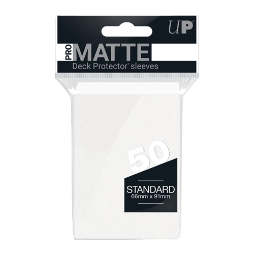 Ultra Pro - Standard Pro Matte Card Sleeves 50pk - White - The Card Vault